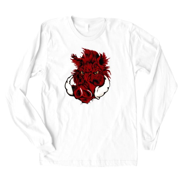 White Boar Long Sleeve T-Shirt