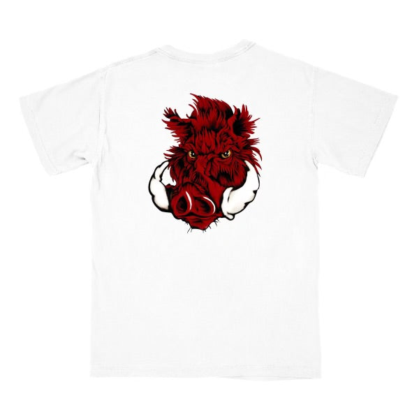 White Boar Short Sleeve Pocket T-Shirt